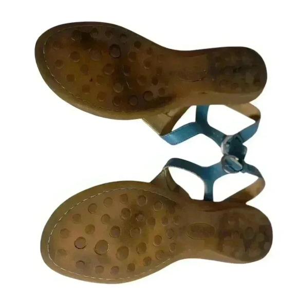 BOLO Turquoise Sandals Flats Lightly Used size 9 - Picture 6 of 9